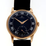 Estate Men\'s 1958 Omega 18k Pink Gold Caliber 267 17 Jewel Manual Wind Watch