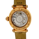 Milus Merea 18k Pink Gold Retro Grade Automatic Diamond Strap Watch