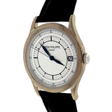 Patek Philippe White Gold Calatrava 5296G Automatic Strap Wrist Watch