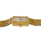Vintage 1950 Baume & Mercier 18k Yellow Gold Mesh Wrist Watch