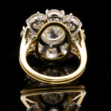 A STUNNING OLD EUROPEAN CUT DIAMOND CLUSTER RING OF OVER 10CTS BY HANCOCKS