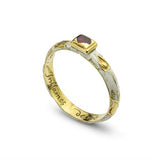 A 16th Century ruby and enamel ring