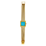 Audemars Piguet 1960 Wrist Watch Custom Color Light Blue Dial Custom Gold Band