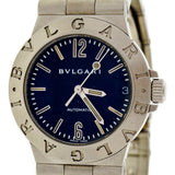 Bulgari Steel Automatic Diagano Black Dial Wrist Watch