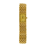 Ladies 18k Yellow Gold 7 Row Panther Wrist Watch
