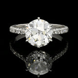 A STUNNING OLD EUROPEAN BRILLIANT CUT DIAMOND SOLITAIRE RING BY HANCOCKS