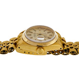 Ladies Rolex 6917 Solid 18k Yellow Gold Jubilee Band Plain Bezel