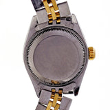 Ladies Rolex Datejust 68173 18k Yellow Gold Steel Factory Royal Blue Dial
