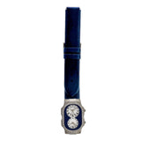 Philip Stein Teslar Steel Diamond Two Time Zone Wrist Watch