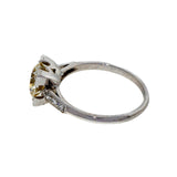 Antique Art Deco Engagement Ring Transitional Cut 1.62ct Platinum