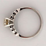 Antique Engagement Ring .59ct Old European Natural Light Brown Diamond