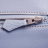 Hermes Blue Lin Togo Birkin 35cm Palladium Hardware