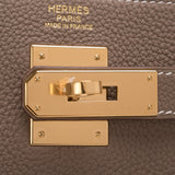 Hermes Etoupe Togo Kelly 32cm Gold Hardware