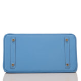 Hermes Blue Paradise Epsom Birkin 30cm Gold Hardware