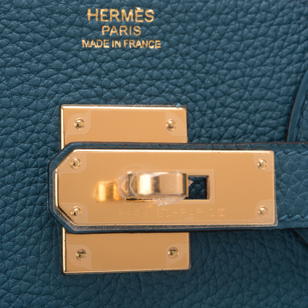 Hermes Cobalt Togo Birkin 30cm Gold Hardware