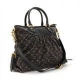 Louis Vuitton Neo Cabby MM Black Monogram Denim 2way Bag