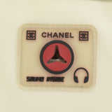 Chanel Sports Line Red Camellia x White Nylon Shoulder Pouch Bag