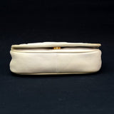Vintage Chanel White Leather Mini Shoulder Flap Bag