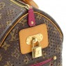 Louis Vuitton Perforated Speedy 30 Monogram Canvas Purple Leather City Handbag - 2006 Limited