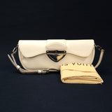 Louis Vuitton Pochette Montaigne White Epi Leather Shoulder Hand Bag