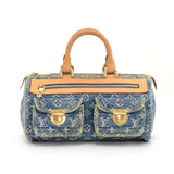 Louis Vuitton Neo Speedy Blue Monogram Denim Handbag