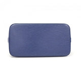 Louis Vuitton Alma Blue Navy Epi Leather Silver Hardware Hand Bag