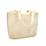 Louis Vuitton Plage Lagoon White Vinyl Mini Beach Tote Handbag