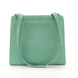 Chanel Light Green Caviar Leather Medium Shoulder Tote Medium Bag