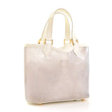 Louis Vuitton Plage Lagoon White Vinyl Epi Mini Beach Tote Handbag + Pouch