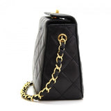 Chanel Black Quilted Leather Small Party Hand Bag