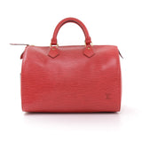Vintage Louis Vuitton Speedy 30 Red Epi Leather City Hand Bag