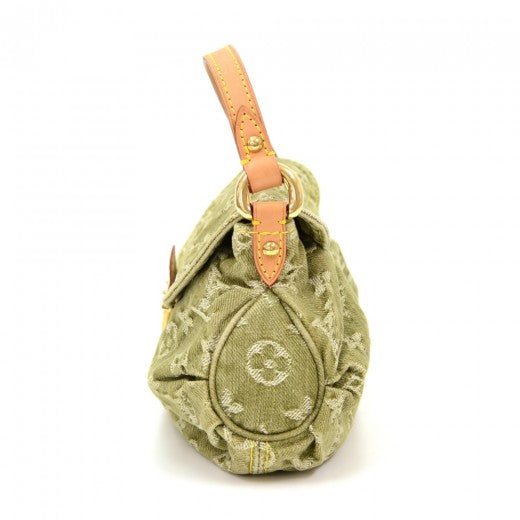 Louis Vuitton Mini Pleaty Green Monogram Denim Shoulder Hand Bag – Luxify  Marketplace