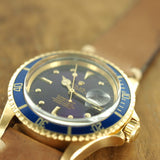 Rolex 18k Gold Submariner Ref. 1680 Purple & Blue Color Change Dial