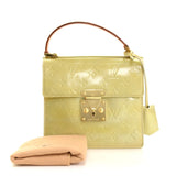 Louis Vuitton Spring Street Light Green Vernis Leather Hand Bag