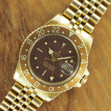 Yellow Gold Rolex GMT-Master Ref. 1675 Brown Dial