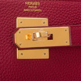 Hermes Rubis Togo Kelly 28cm Gold Hardware