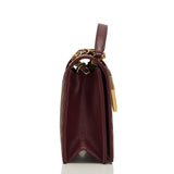 Chanel Paris In Rome Burgundy Sheepskin Flap Bag