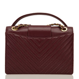 Chanel Paris In Rome Burgundy Sheepskin Flap Bag