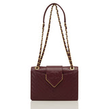 Chanel Paris In Rome Burgundy Sheepskin Flap Bag