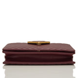 Chanel Paris In Rome Burgundy Sheepskin Flap Bag