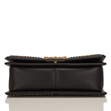 Chanel Black Python Medium Boy Bag with Handle