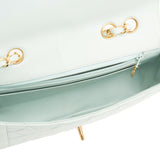 Chanel Vintage Light Turquoise Quilted Lambskin Flap Bag