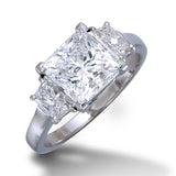 de Boulle Bridal Collection Three Stone Diamond Ring