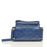 Chanel Blue Patent Pocket Box Mini Bag