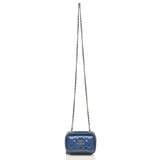 Chanel Blue Patent Pocket Box Mini Bag