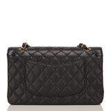 Chanel Black Quilted Caviar Medium Classic Double Flap Bag