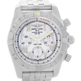 Breitling Chronomat 01 White Dial Steel Mens Watch AB0110 Unworn