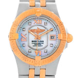 Breitling Galactic 30 Starliner Ladies Steel Gold Diamond Watch C71340