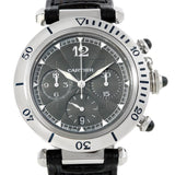 Cartier Pasha Millennium Steel Platinum Gray Dial Watch W3105155
