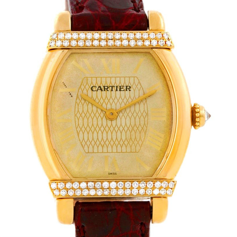Cartier Tortue Chinoise Ladies 18k Yellow Gold Diamond Watch